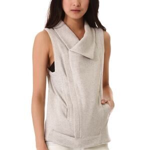Kimberly Ovitz Women's Orda Sweatshirt Vest Gray Size S